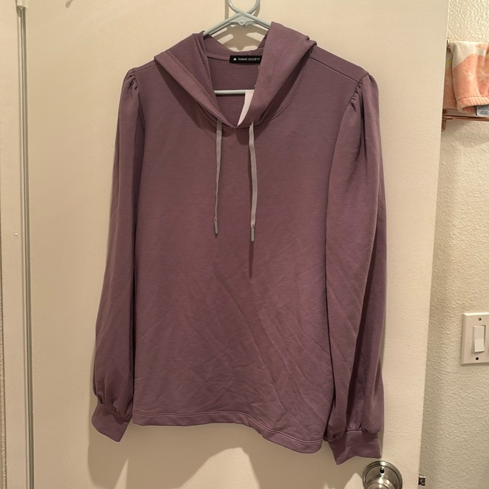 Thrive Societe Plum hoodie pullover